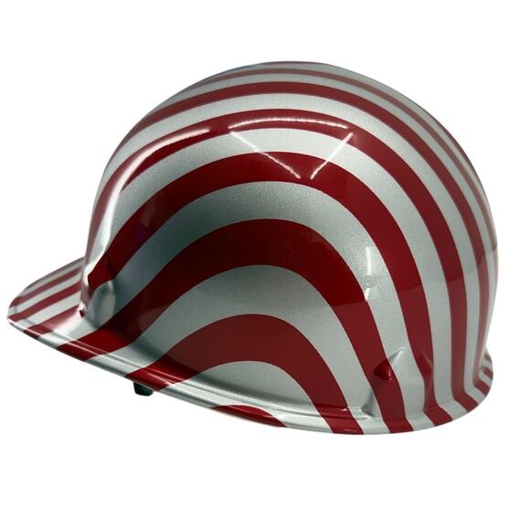 Vintage Jackson USA Flag Hard Hat Head-Hugger Adjustable Patriotic Safety Helmet main image 9